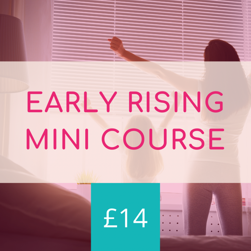 text reads Early Rising mini Course £14