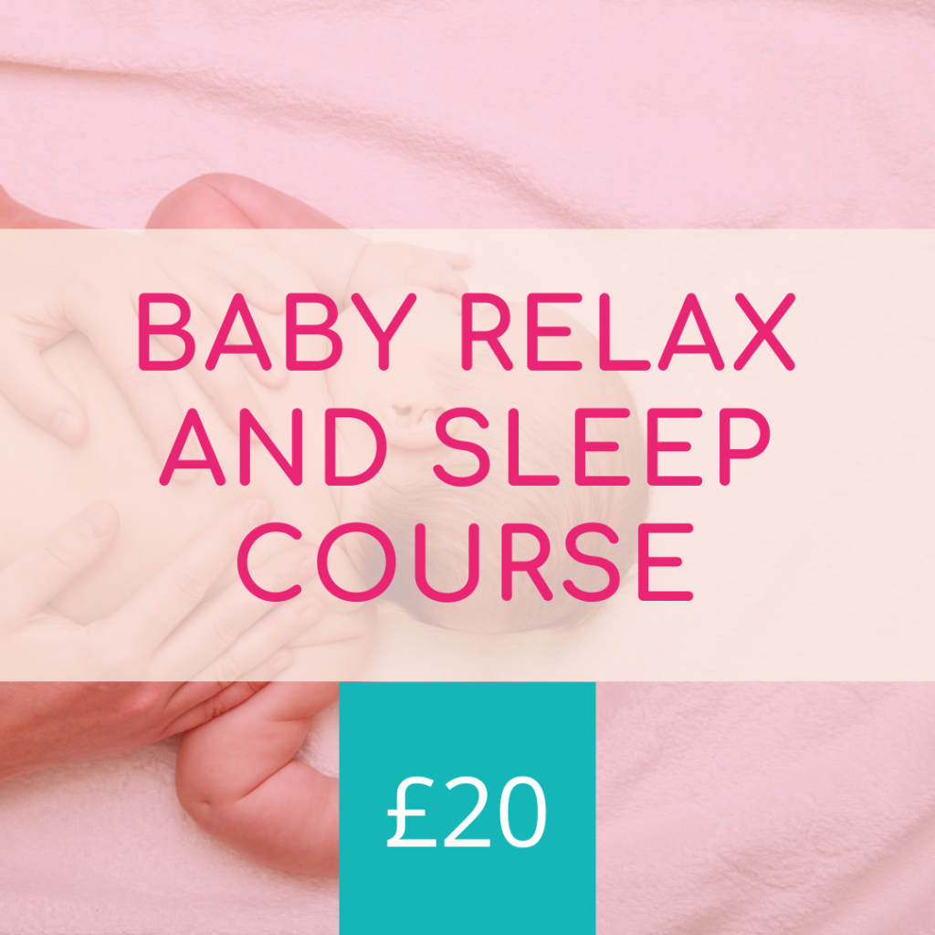 text reads Baby Relax and Sleep Course £20